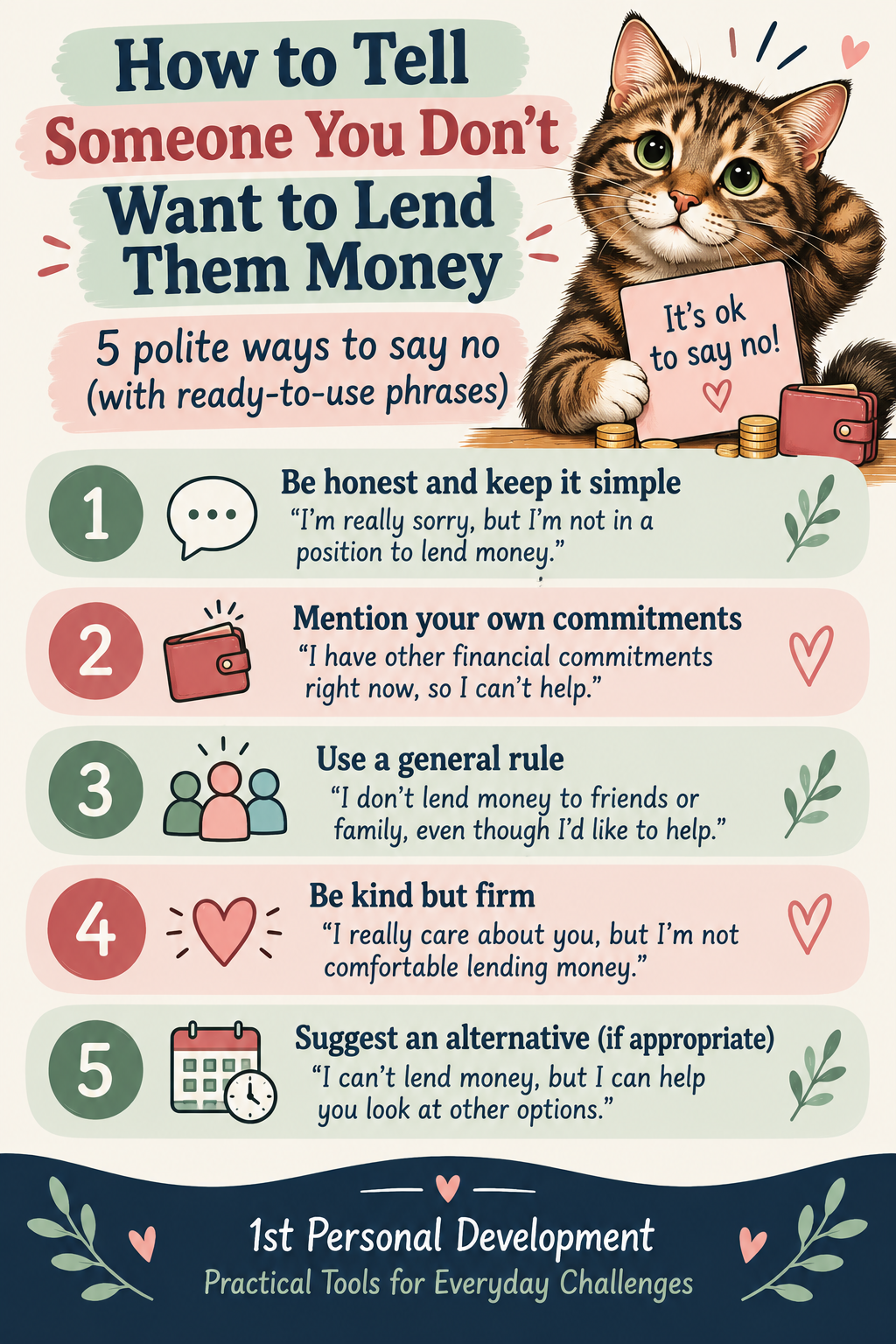 How to Say No When Someone Asks to Borrow Money: 12 Polite Replies